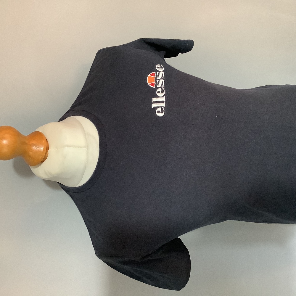 Ellesse Crew Neck T Shirt - Size XS - Navy - Cotton - P2P 18” - Picture 2 of 8